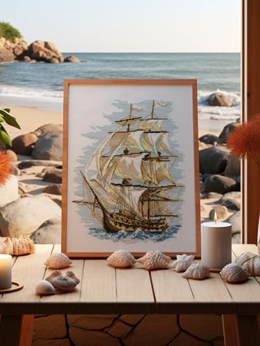 RIOLIS 479 Ship Counted Cross Stitch Kit 11.81 x 15.75 in