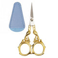 Sewing Scissors Cross Stitch Small Sharp Embroidery Scissor for Yarn Knitting Needlepoint Precision Detail Crafting - color: Gold