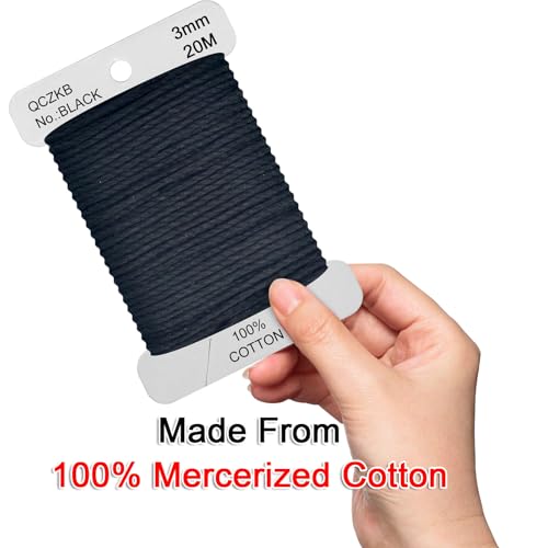 Classic Crochet Thread Yarn 100% Pure Cotton Thread,Col No: 310,Black - color: Black