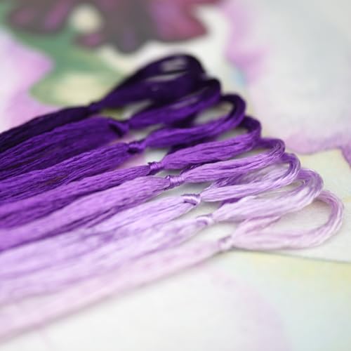 Natural 100% Mulberry Handmade Embroidery Silk Thread Silk Floss (95) - color: 95