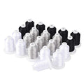 Simthread Embroidery Machine Thread Kit 800Y 21 Spools Black White and Silver Grey Colors for Professional Embroidery Design - color: Black White & Silver