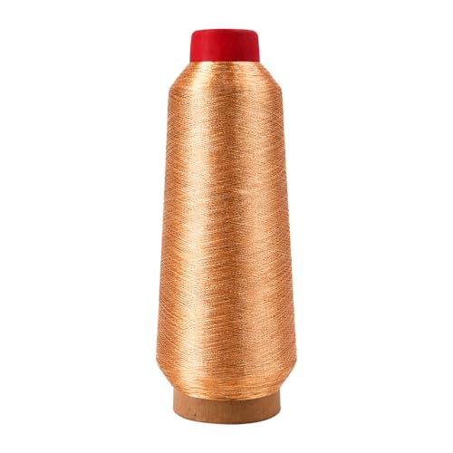 Mandala Crafts Metallic Copper Embroidery Floss for Sewing, 3281 Yard Spool - color: Copper, size: 3000M 3281 Yard