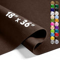 Chocolate Brown 18" X 36" Felt Fabric Sheet - 1.6mm Thickness - color: Chocolate Brown, size: 18" x 36"