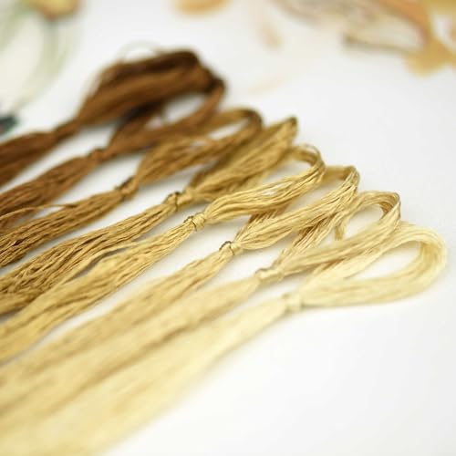 Natural 100% Mulberry Handmade Embroidery Silk Thread Silk Floss (54) - color: 54