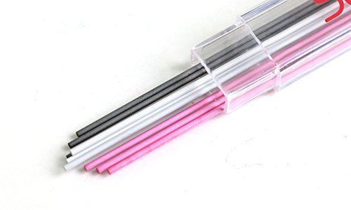 Sewline Fabric Pencil Lead Refills – Variety Pack White Black Pink (0.9 mm) for Quilting, Sewing & Fabric Marking – 9 Count
