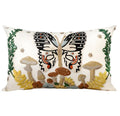 Embroidered Throw Pillow Cover, 20x12 Inch, Butterfly Moon - color: Butterfly Moon, size: 20" x 12" (Pack of 1)