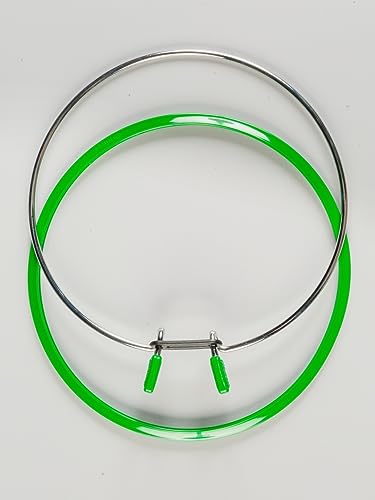 Nurge Premium Quality, Metal Spring Tension Embroidery Hoops, Cross Stich Hoop, Darning Hoops, Embroidery Tension Shed (Green, Siz Mix) - color: Green, size: Mix Sizes
