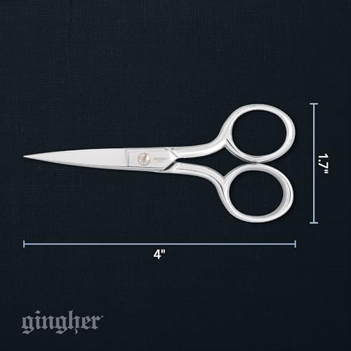 Gingher 4" Straight Embroidery Scissors to Cut Fabric & Needlework - style: 4" Embroidery