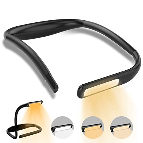 Neck Reading Light for Bed Adjustable: Bendable Arms 2-Pack Black - color: Black, size: 2-Pack