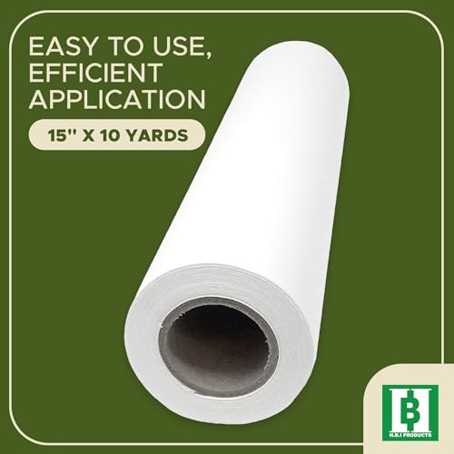 HBI Peel & Stick Tear Away Embroidery Stabilizer Roll, 15 in x 10 yd - size: 15" x 10 Yds