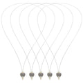 10pcs Rings Loop Threader Hair Extensions Pulling Tool Hair Extension Loop Needle Pulling Hook Tool 21cm Heart Shape for Hair and Feather Extensions, Silver - size: Heart Shape