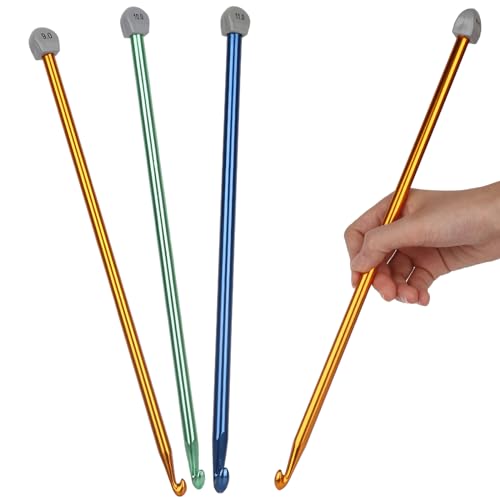 Coopay Tunisian Crochet Hook Set - Extra Long Crochet Hooks 9mm 10mm 11mm - color: Large Tunisian Crochet Hook Set