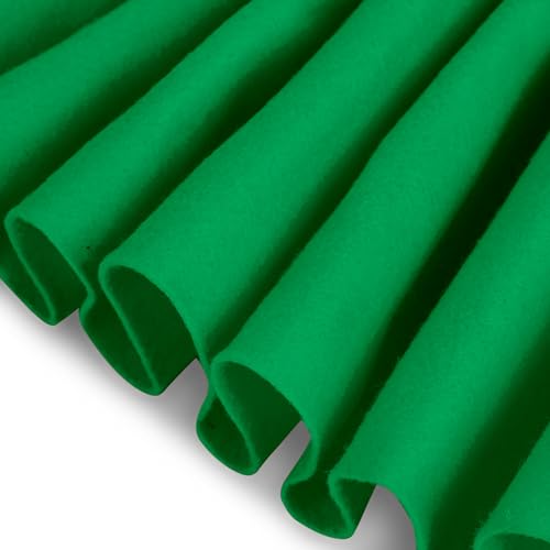 Felt Fabric 1.8 mm Thick 36" x 72" - Soft Durable Felt by The Yard Felt Sheets for Arts and Crafts, DIY Sewing, Crafting Projects (Green) - color: Green, size: 36" x 72"