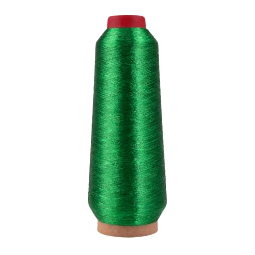 Mandala Crafts Metallic Green Embroidery Floss for Sewing, 3281 Yard Spool - color: Green, size: 3000M 3281 Yard