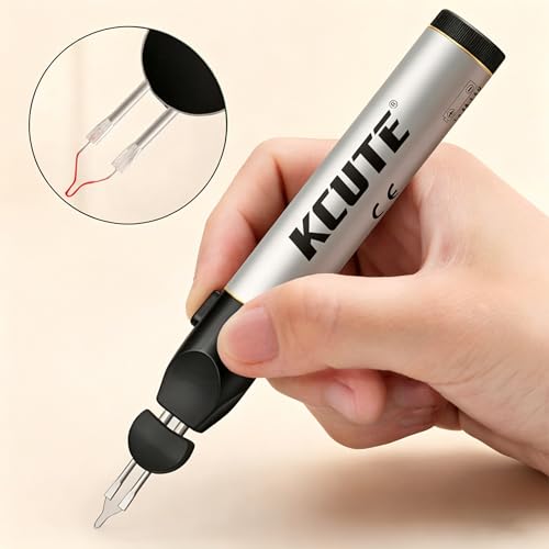 Chispee Thread Burner I with One Touch Thread Burner Zap Tool Finishing Bead Weaving, Fast Melting Wax, Carved Leather, & Melting Stringing Projects - color: Silver Gen 1 - Pen Only