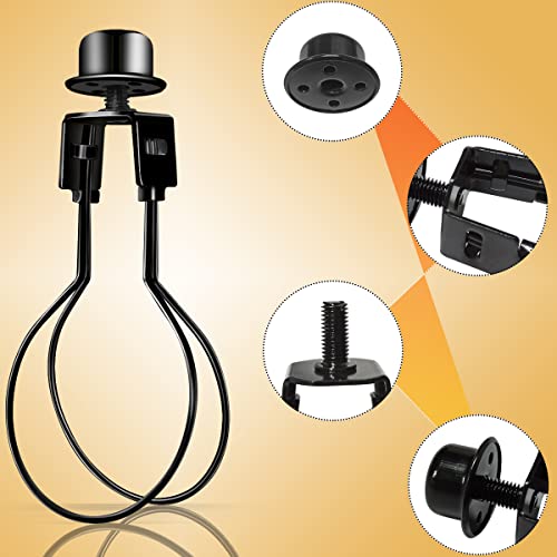 Clip on Lampshade Adapter, Shade Light Bulb Clip Adapter(1 Pcs, Black) - color: Black