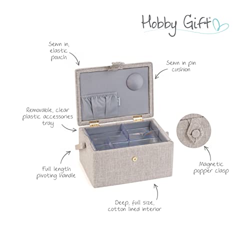 Hobby Gift Medium Sewing Box Organiser - color: Birds on Bobbin