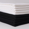 10 Pieces 18 x 21 Inches Cotton Fabric Precut Quilting Fabric Bundles Solid Colors Layer Cakes Quilt Material for DIY Craft Sewing Embroidery (Black White) - color: Black White