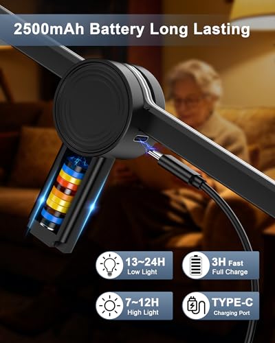Neck Magnifying Glass with Light Hands Free,Full Book Page Magnifiers Glass