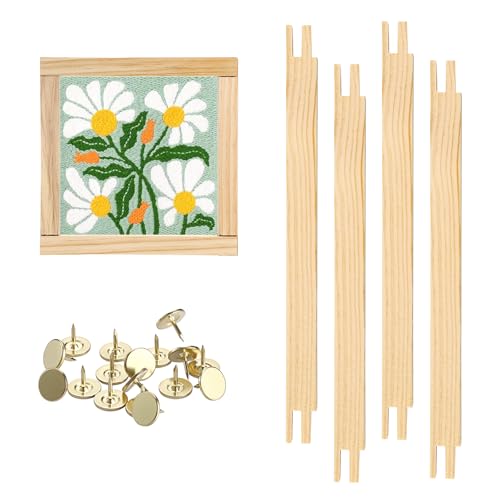 OwnMy 10 Inch Needlepoint Stretcher Bars Wood Stretcher Bars for Needlework - size: 10 Inch