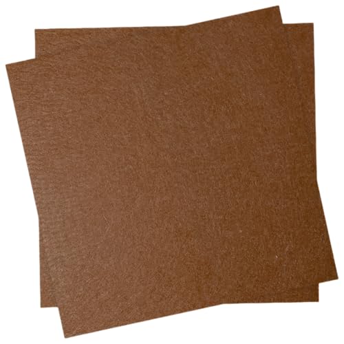 12" x 12" Felt Fabric Sheets for Crafts, Squares Felt Paper (Coffee Brown) - color: Coffee Brown