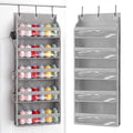 Tegeme 5-Tier Hanging Thread Holder with PVC Window & Side Pocket,Gray - color: Gray