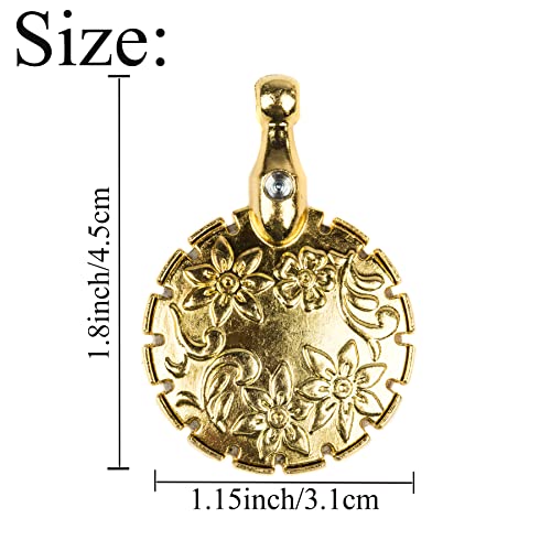 J.CARP 2Pcs Yarn Cutter Pendants, Gold Metal Thread Cutter Pendant for DIY Sewing Tools - color: Gold