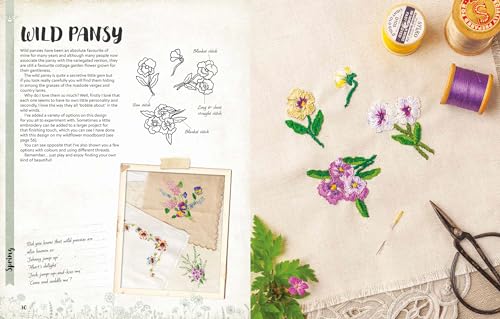 A Love of Cloth and Thread: Among the Wildflowers: Over 25 original embroidery designs with iron-on transfers