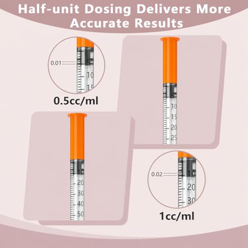 jeringas 0.5ml 31G 5/16", Individually Wrapped, Box of 100 - size: 0.5ml 31G 5/16 Inch