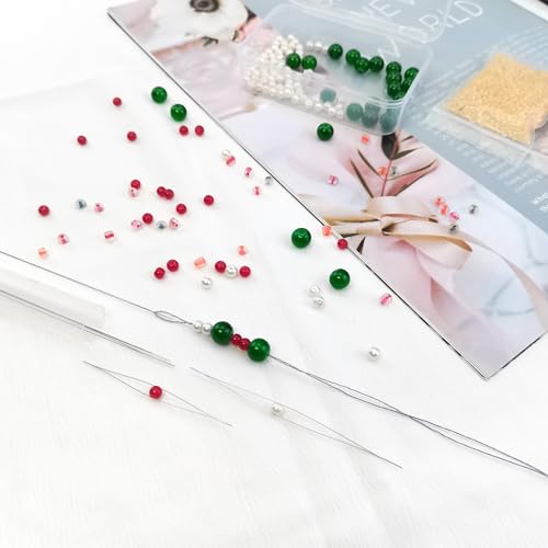 Deshionew 5 PCS Beading Needles for Seed Beads - 5 Sizes
