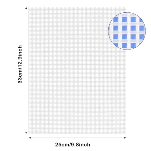 7 PCS Plastic Canvas Sheets, 6 Count Plastic Mesh Sheets for Embroidery, 9.84 x 13 Inch Eye Mesh for Embroidery, Knit Crochet Projects, DIY Handicraft, Make Dividers - color: 7 PCS - Standard