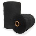 Durable Loom Warp Thread (Black), One Spool, 8/4 Warp Yarn (800 Yards), Perfect for Weaving: Carpet, Tapestry, Rug, Blanket or Pattern - Warping Thread for Any Loom - color: Black