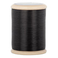 YLI Hand Quilting Thread - 100% Egyptian Cotton, Glazed, Strong & Tangle-Free, 500 yd. Spool - Black - color: Black