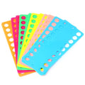 Honbay 12PCS Plastic Floss Bobbin Embroidery Floss Organizer Cross Stitch Thread Holder with Holes Sewing Threading Plate Winding Card Board Sewing Floss Storage Tool for Craft DIY Sewing - 6 Colors