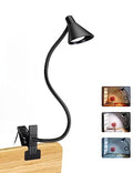 LiFMIRA Clip on Light USB Reading Light Desk Lamp 3 Color Modes Black - color: Black