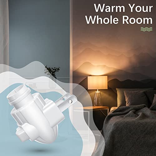 Tuanse 10 Sets Plug in Night Light Base with Shade Mount Clip, White - color: White