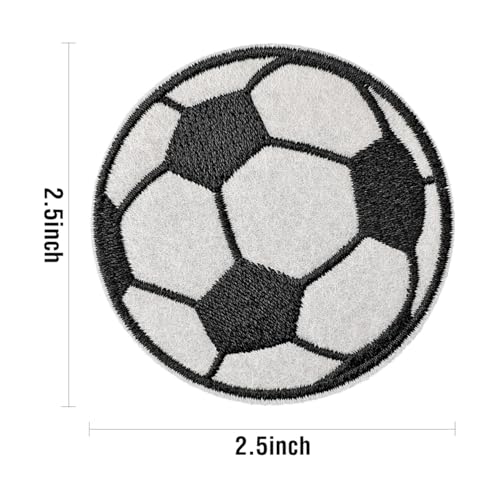 12Pcs Football Iron on Patches, Iron on Embroidered Applique Patches for Jackets, Hats, Backpacks, Jeans - color: 12pcs Football