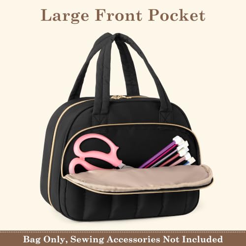 YARWO Sewing and Craft Supplies Storage Tote, Needlepoint Project Bag