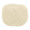 MECCANIXITY Crochet Thread Pearl Cotton Size 3 Beige Pearl 164 Yards for Crocheting Tatting Knitting Embroidery Sewing - color: Beige
