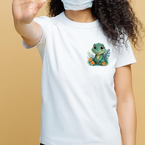 SUPERDANT 12PC Cartoon Animals Iron on Transfer Paper for Kid T Shirts Cute
