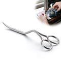 HappyAlley 6in Bent Handle Curved Embroidery Scissors, Applique Scissors