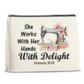 Sewing Makeup Bag Gifts for Women Quilting Cosmetic Bag Organizer - color: Multicolor C