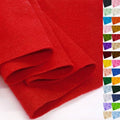 Red Felt Fabric 36" X 36"(1 Square Yard) 1.6mm Thick Soft Felt Sheet - color: Red