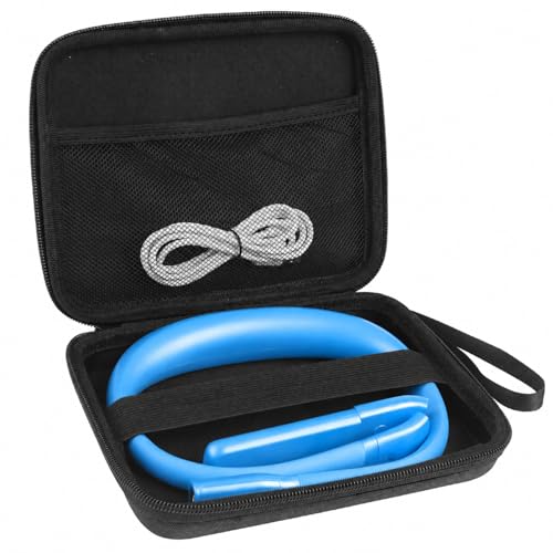 Neck Book Light with Storage Case, 3 Color Dimmable Reading Light - color: Blue Light with Storage Case