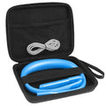 Neck Book Light with Storage Case, 3 Color Dimmable Reading Light - color: Blue Light with Storage Case