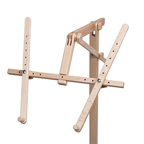 Needlework Floor-Standing Type Stand Made of Natural Organic Beech Wood Tapestry Cross Stitch Embroidery Frame Holder