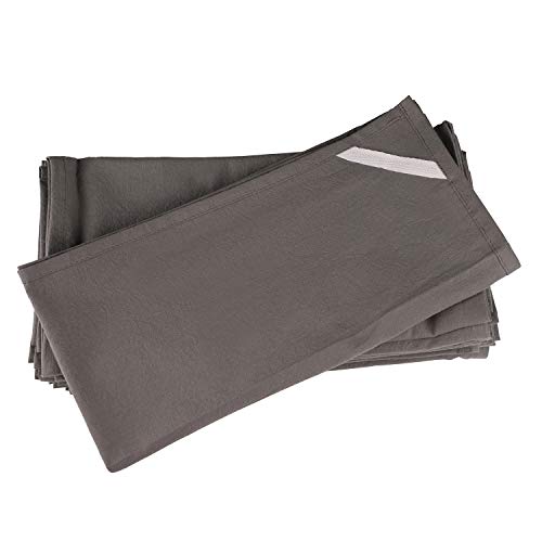 DG Collections 100% Cotton Flour Sack Towels – 12 Pack, 27x27 Inches, Grey, Lint-Free, Pre-Washed, Hemmed Edges – Reusable Kitchen Towels for Cleaning, Embroidery, Printing & Crafts - Grey - color: Grey, size: Set of 12 (27x27 inches)