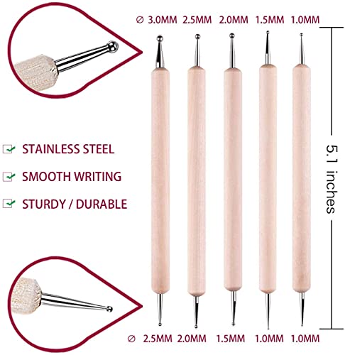 50 Sheets Carbon Paper Graphite Paper White Carbon Transfer (8.5 x 11.5 inch) Tracing Papers with 5 PCS Embossing Styluses Dotting Tools for Wood Paper Canvas Craft - color: White-50