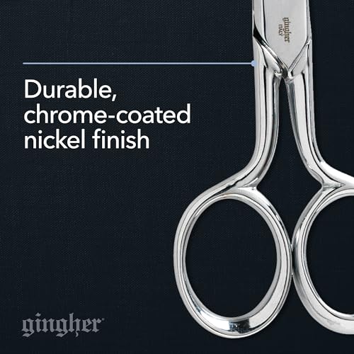 Gingher 5" Straight Fabric Scissors for Cutting Curves & Buttonholes - style: 5" Knife Edge Sewing