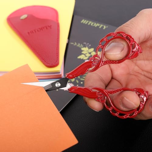 Small Sewing Scissors, Precision Detail Snips with Cover
